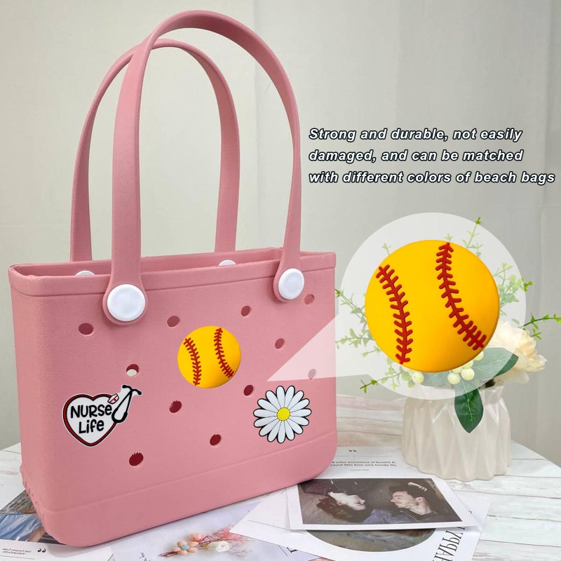 Lckaey Rubber Beach Bag Accessories-PVC Rubber decoration-for EVA Purse Bogg Inserts Y064figure 26 - Image 5